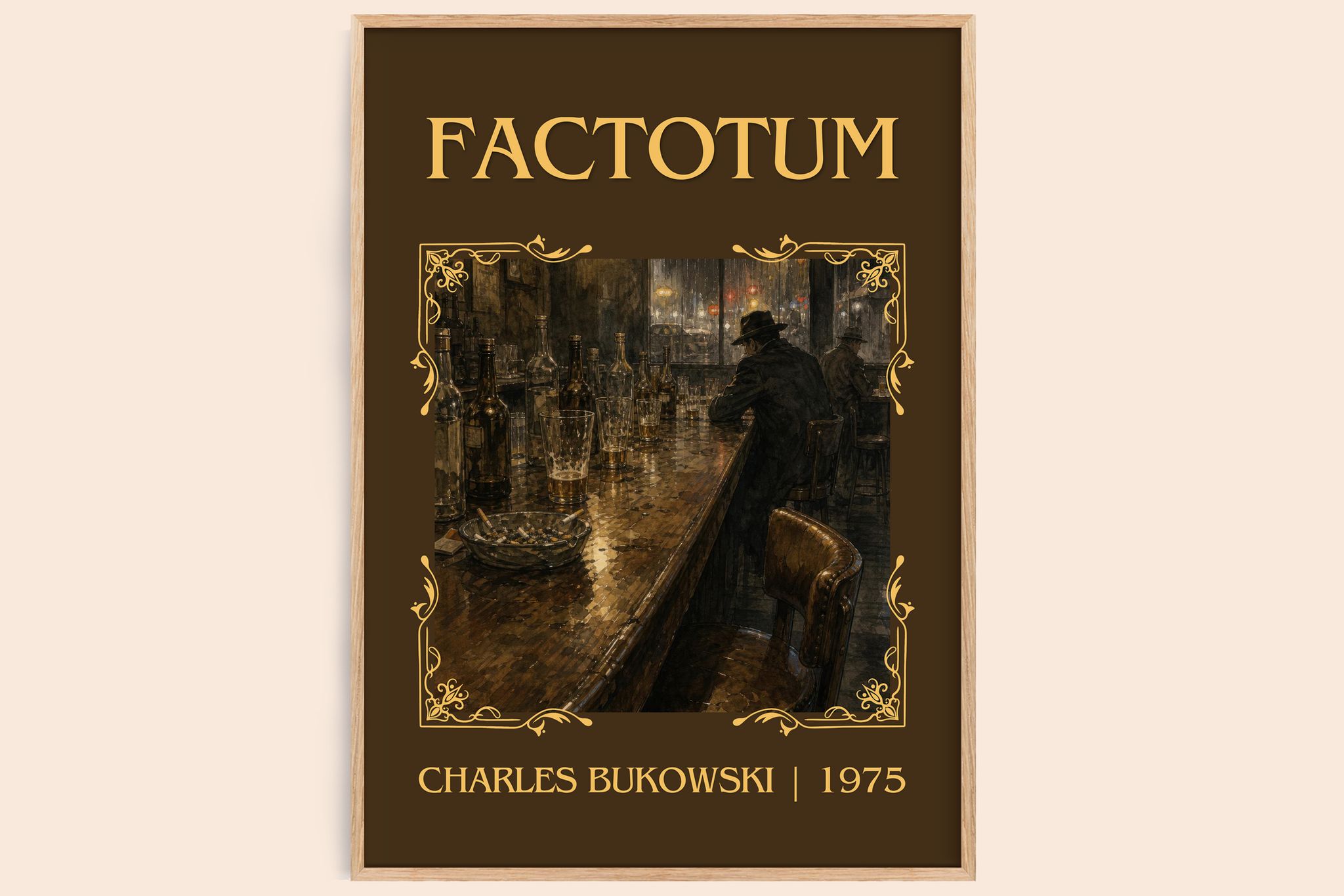 Factotum Classic Book Art Print by Charles Bukowski