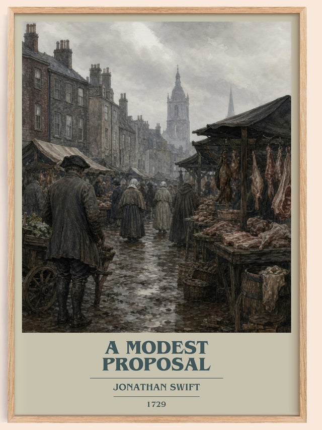 A Modest Proposal Book Cover Poster by Jonathan Swift