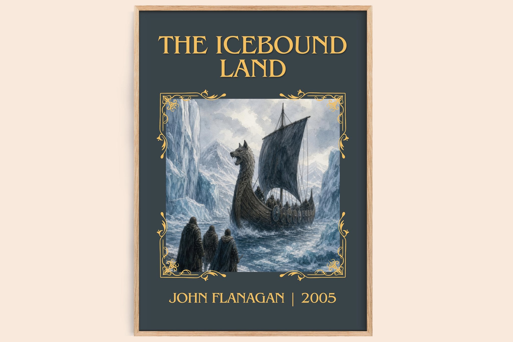 The Icebound Land Classic Book Art Print by John Flanagan