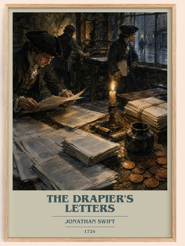 The Drapier'S Letters Book Cover Poster by Jonathan Swift