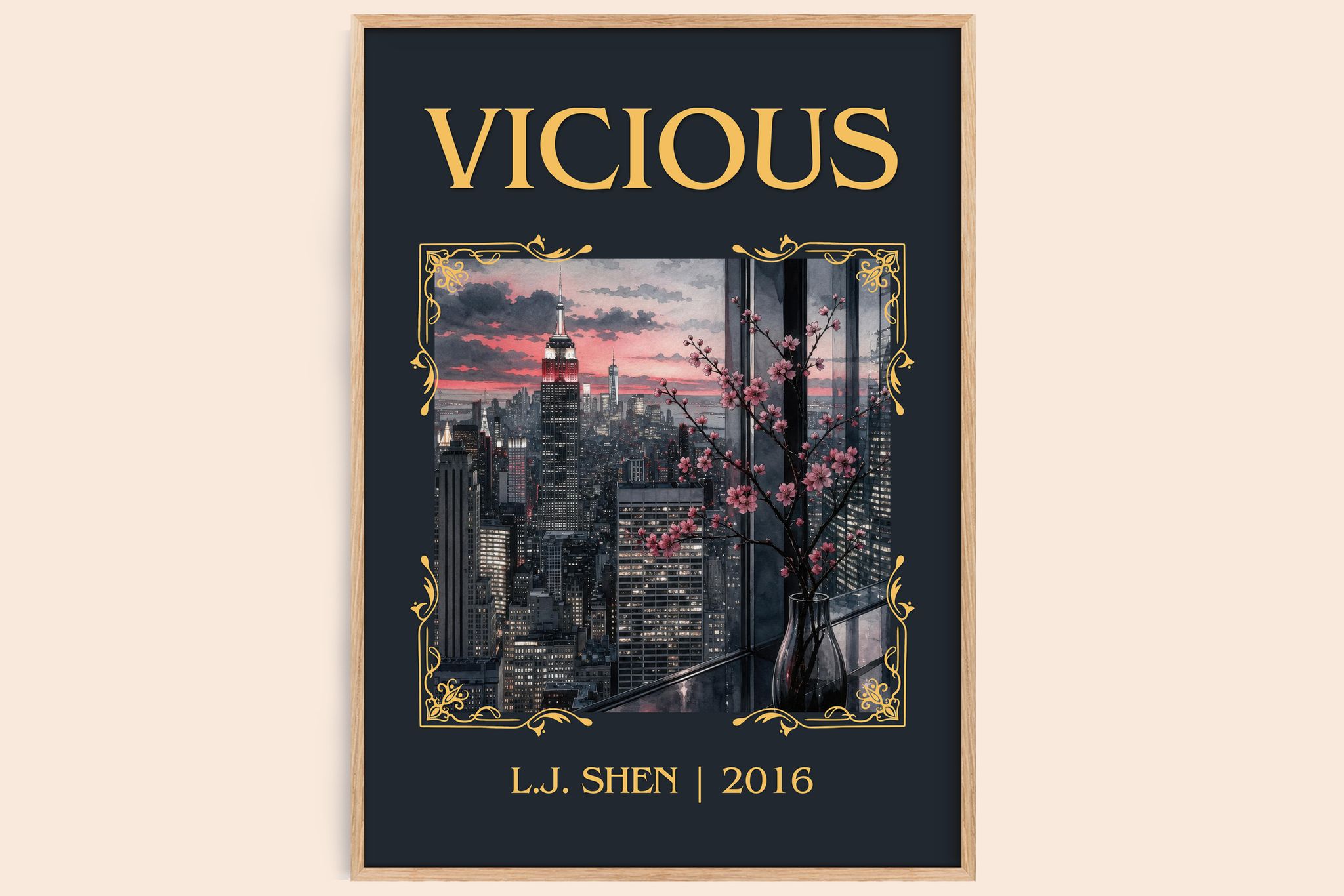 Vicious Classic Book Art Print by L.J. Shen