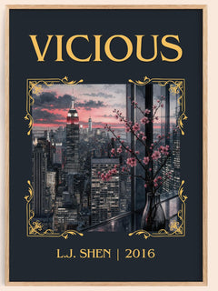 Vicious Classic Book Art Print by L.J. Shen – book poster