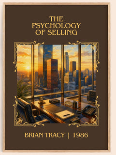 The Psychology of Selling Classic Book Art Print by Brian Tracy – book poster