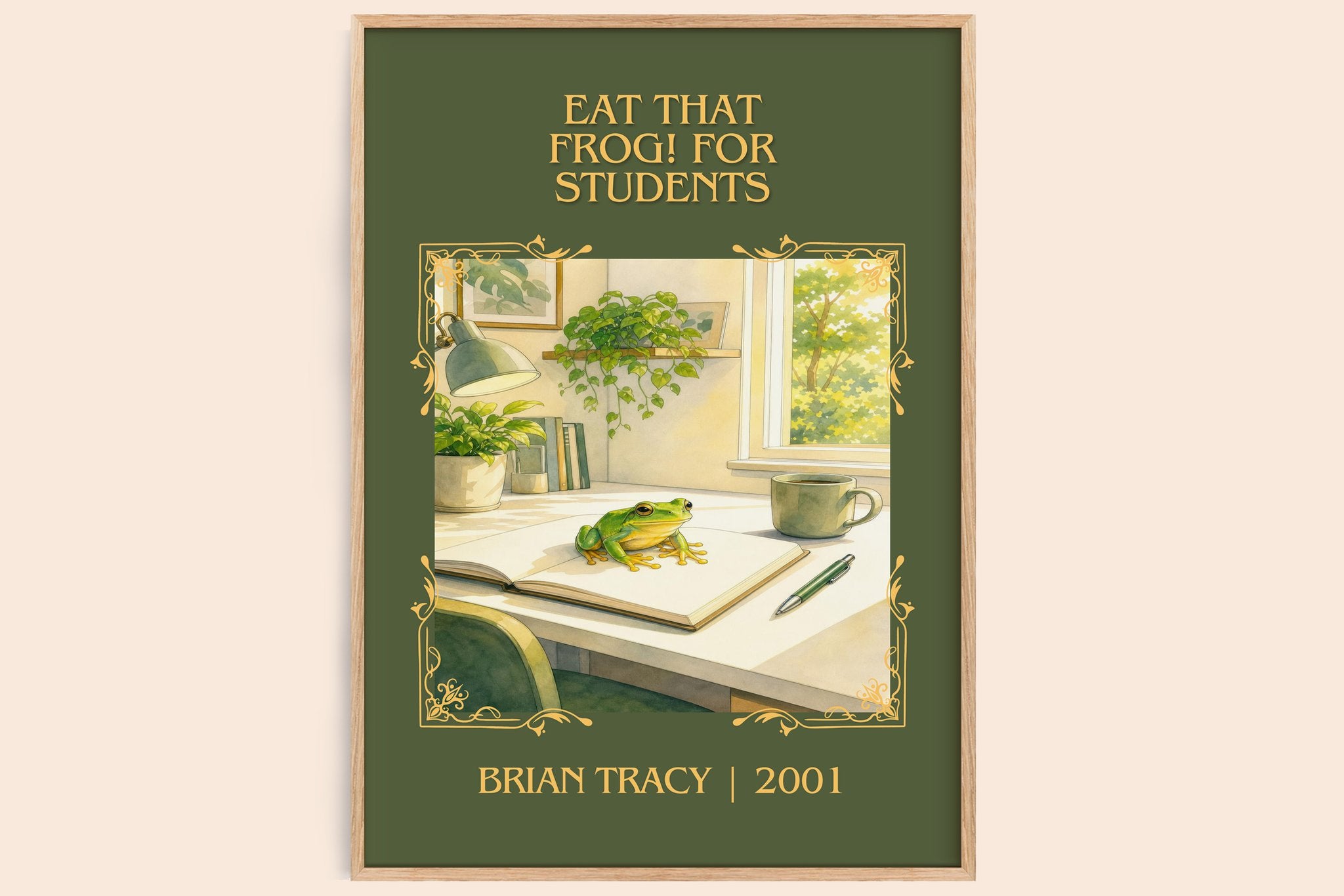 Eat That Frog! for Students Classic Book Art Print by Brian Tracy