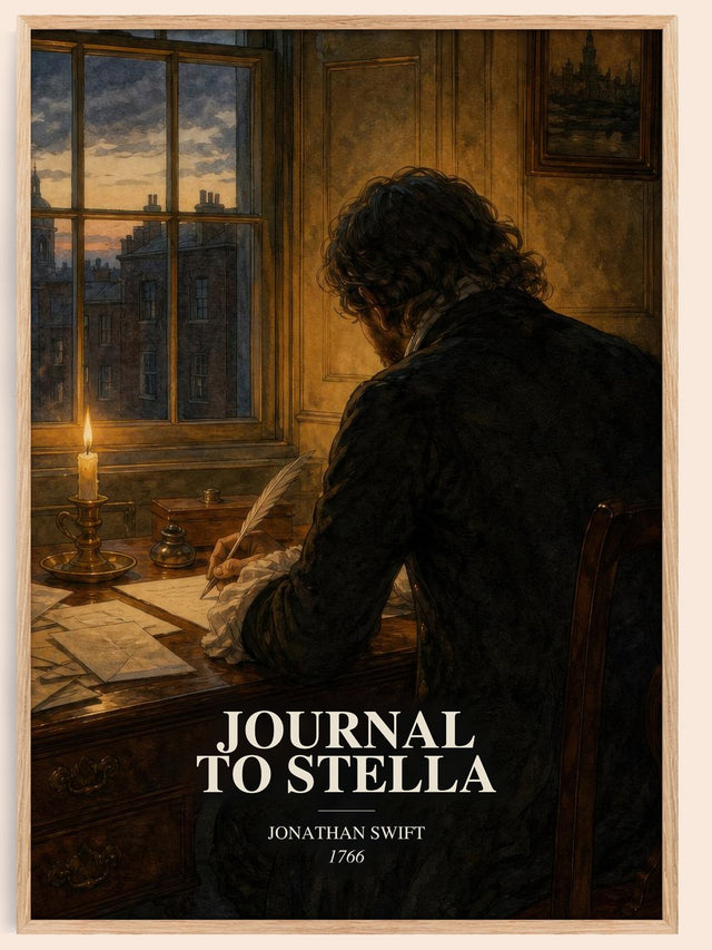 Journal To Stella Book Watercolour Illustration by Jonathan Swift
