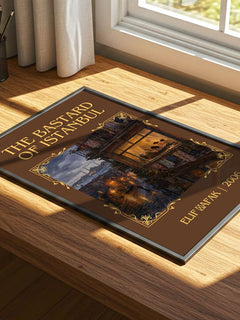 The Bastard of Istanbul Classic Book Art Print by Elif Şafak – print on a sunlit desk