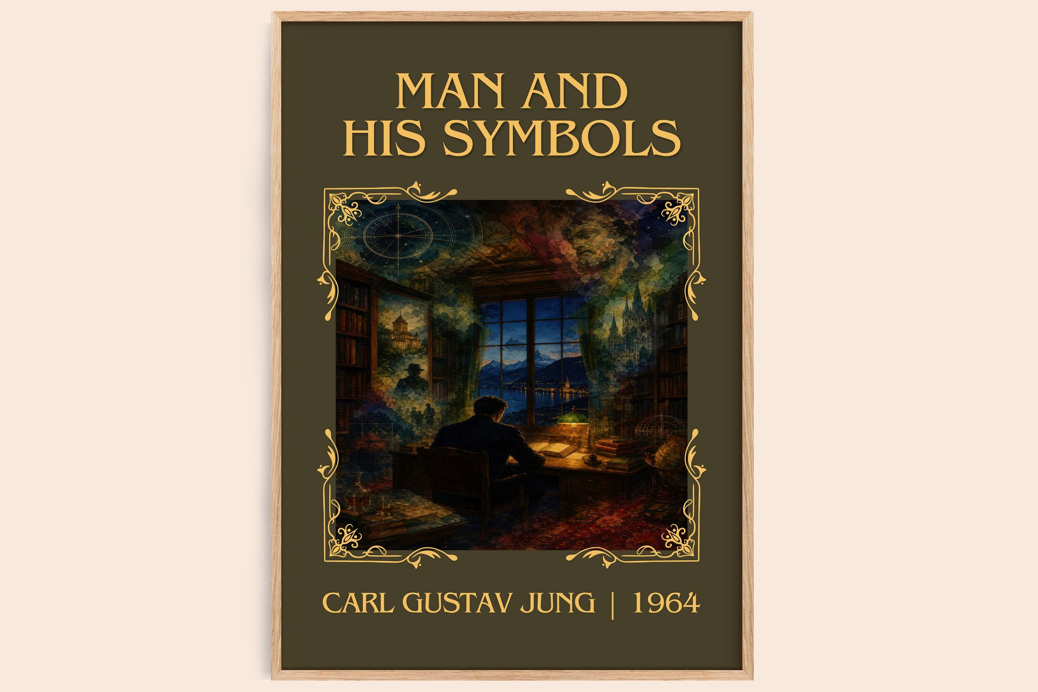 Man and His Symbols Classic Book Art Print by Carl Gustav Jung