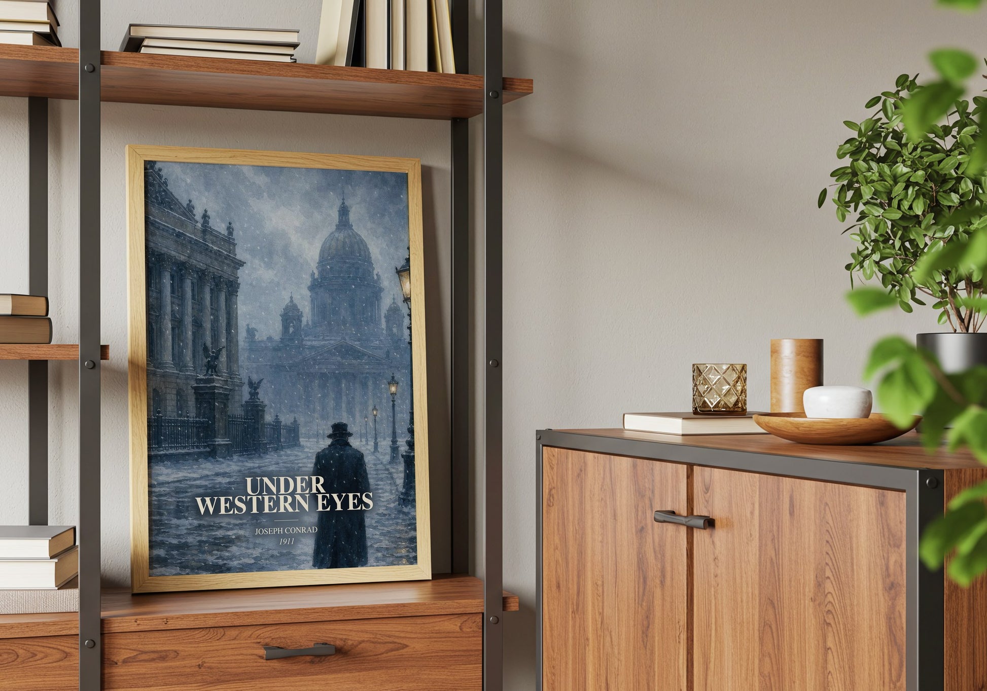 Under Western Eyes book watercolour illustration paper finish options – matte satin gloss