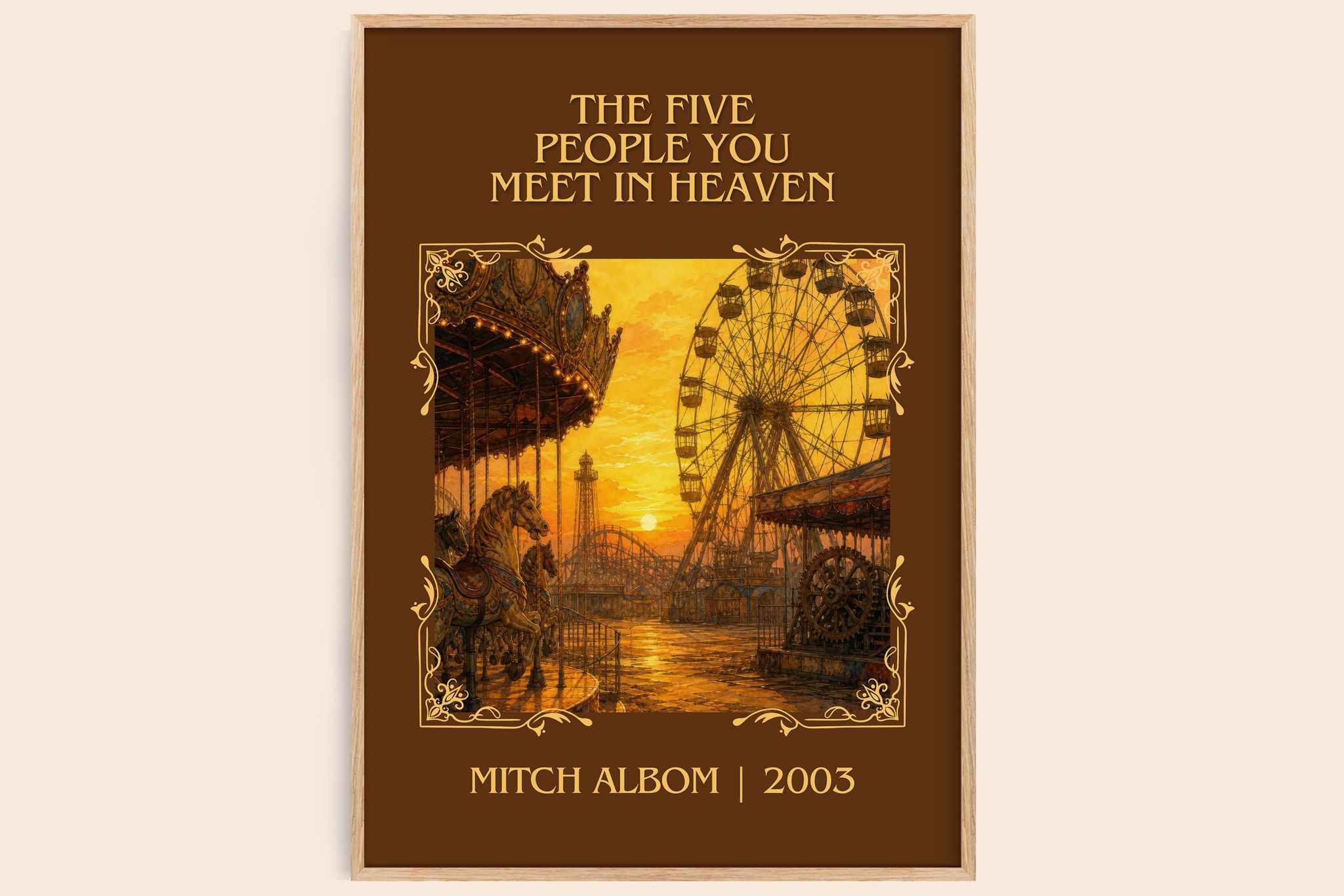 Five People You Meet in Heaven Classic Book Art Print by Mitch Albom
