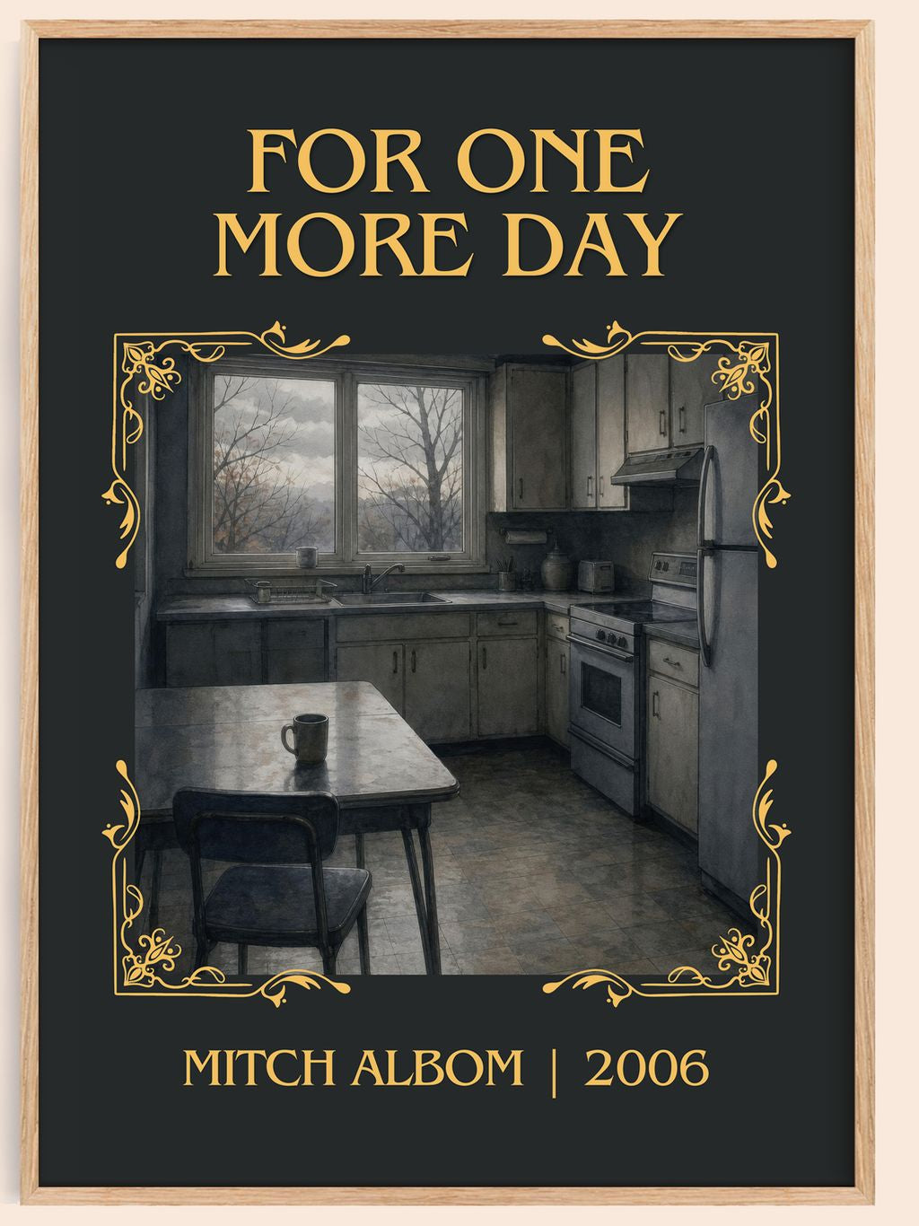 For One More Day Classic Book Art Print by Mitch Albom – book poster