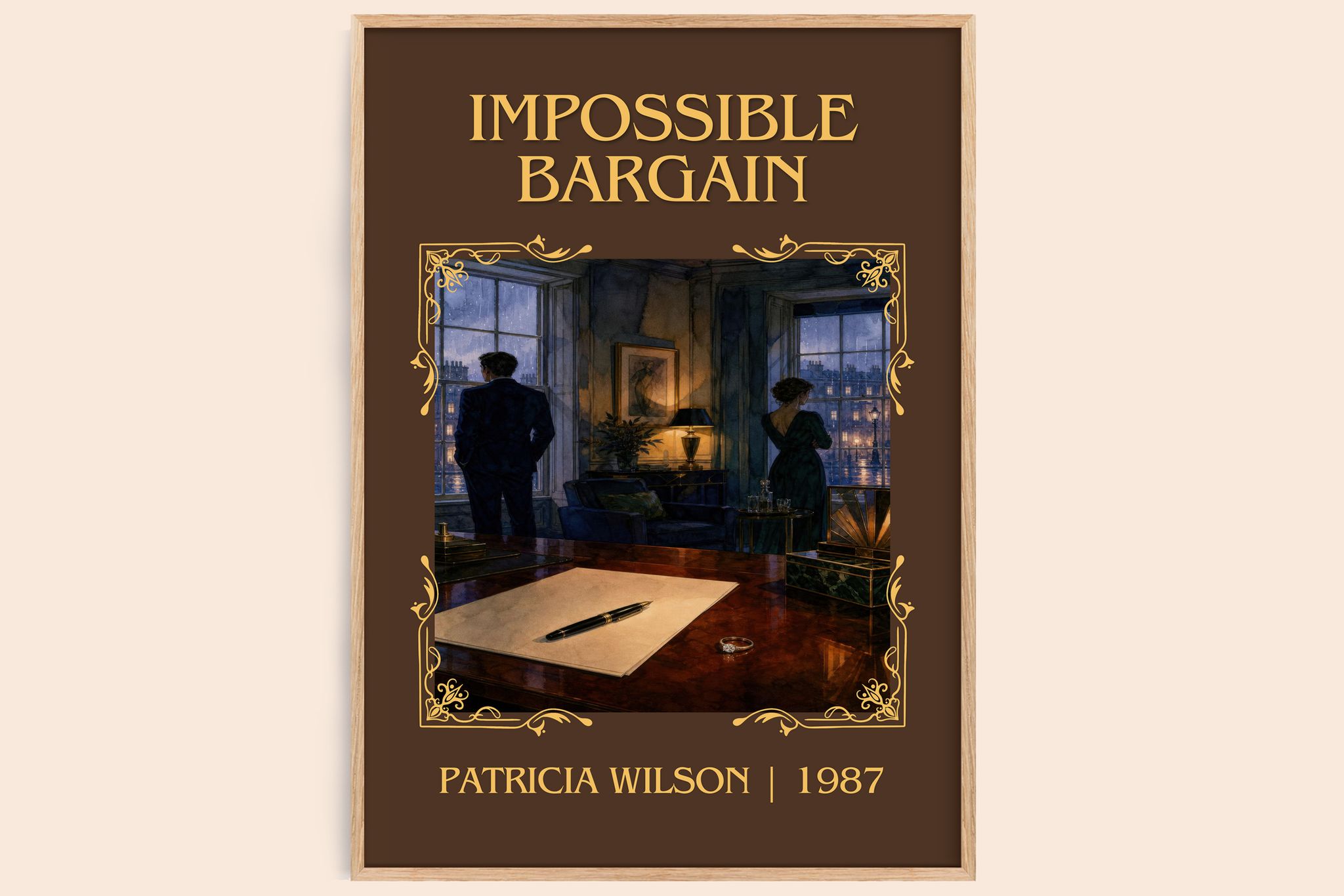 Impossible Bargain Classic Book Art Print by Patricia Wilson