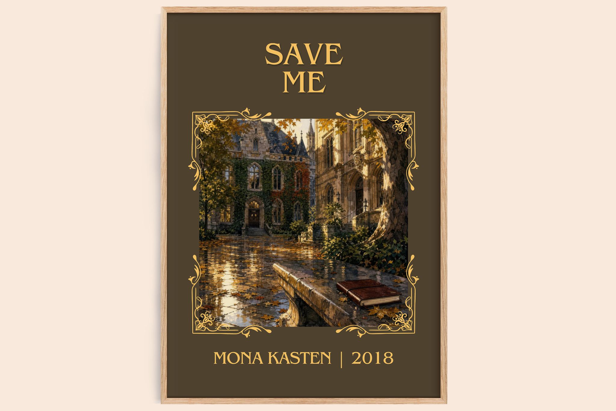 Save Me Classic Book Art Print by Mona Kasten