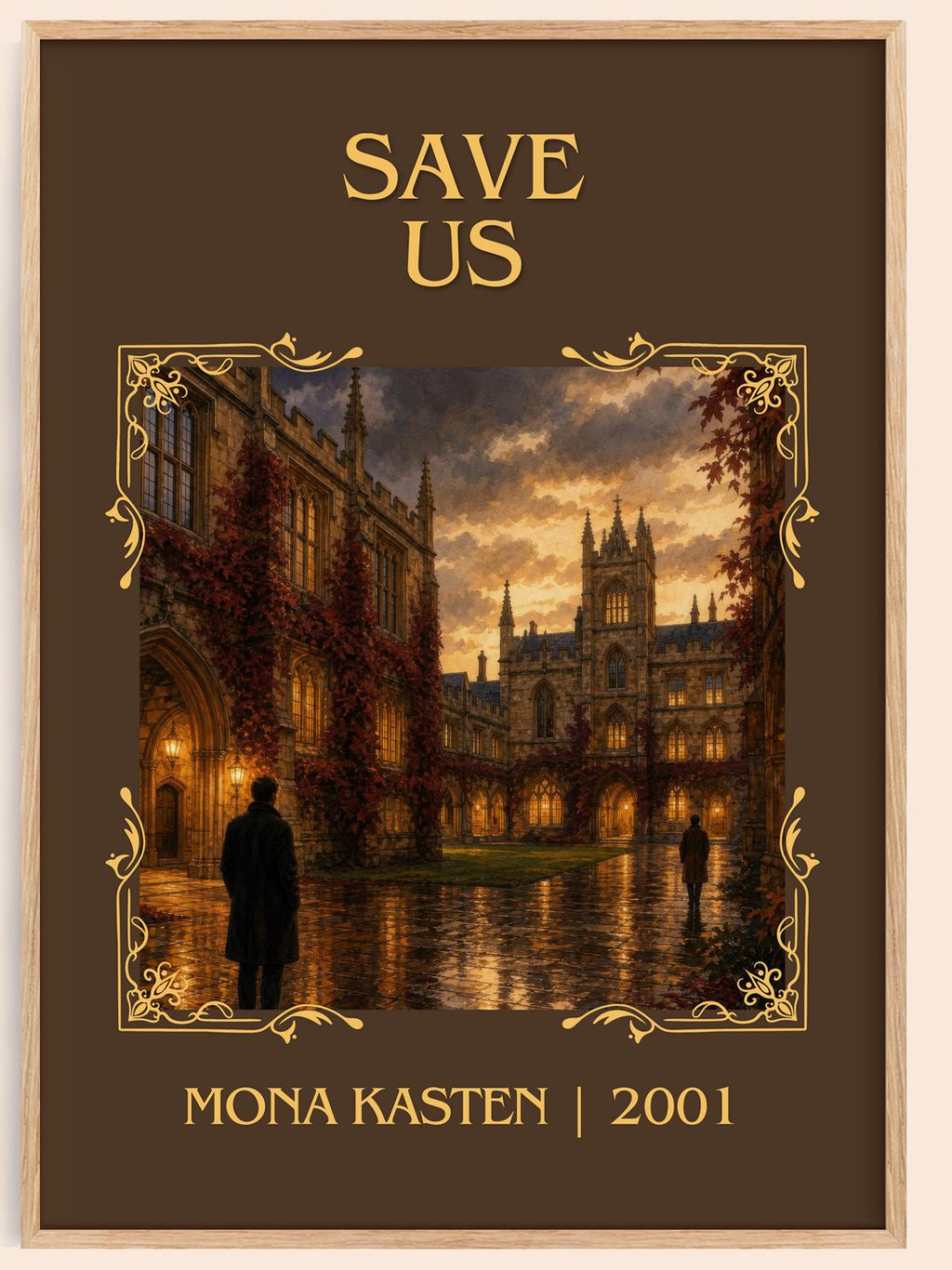 Save Us Classic Book Art Print by Mona Kasten – book poster
