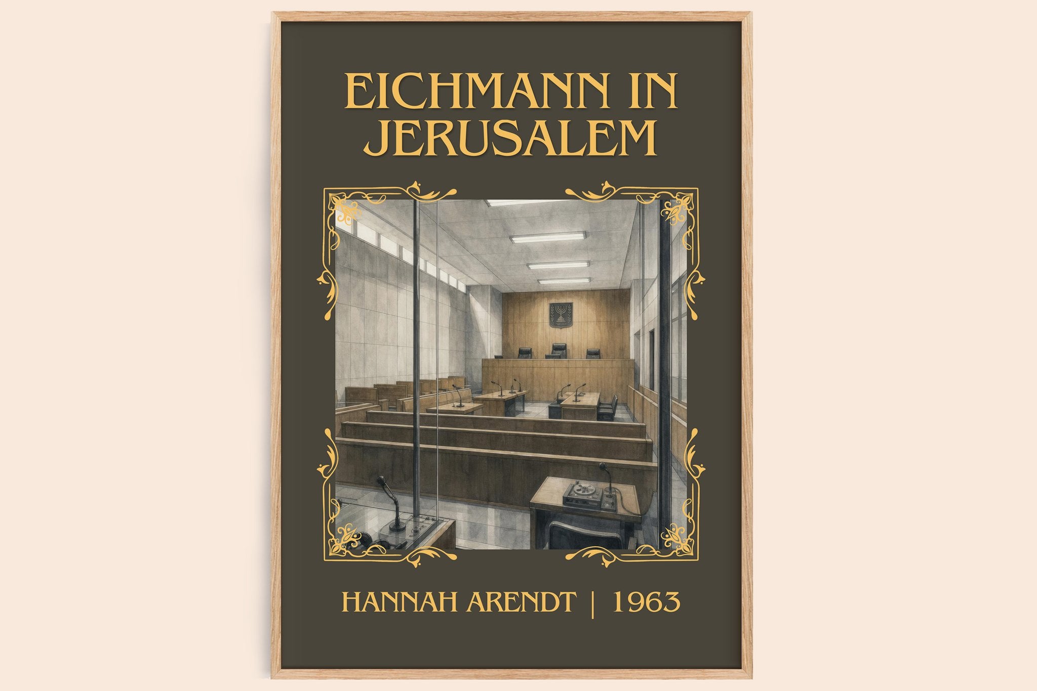 Eichmann in Jerusalem Classic Book Art Print by Hannah Arendt