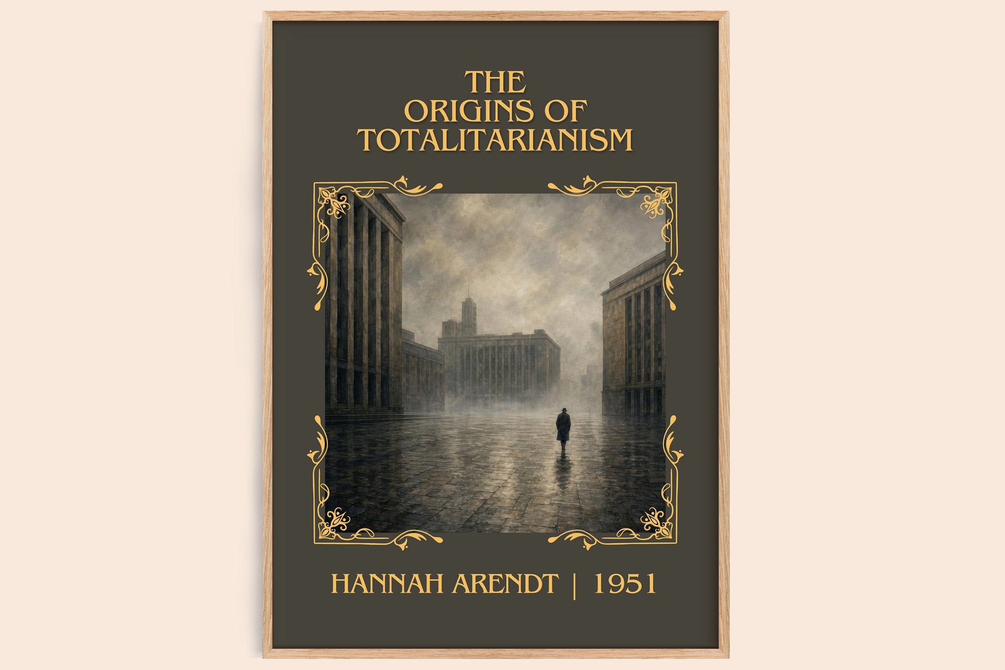 The Origins of Totalitarianism Classic Book Art Print by Hannah Arendt
