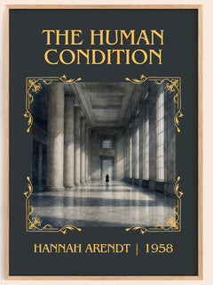 The Human Condition Classic Book Art Print by Hannah Arendt – book poster