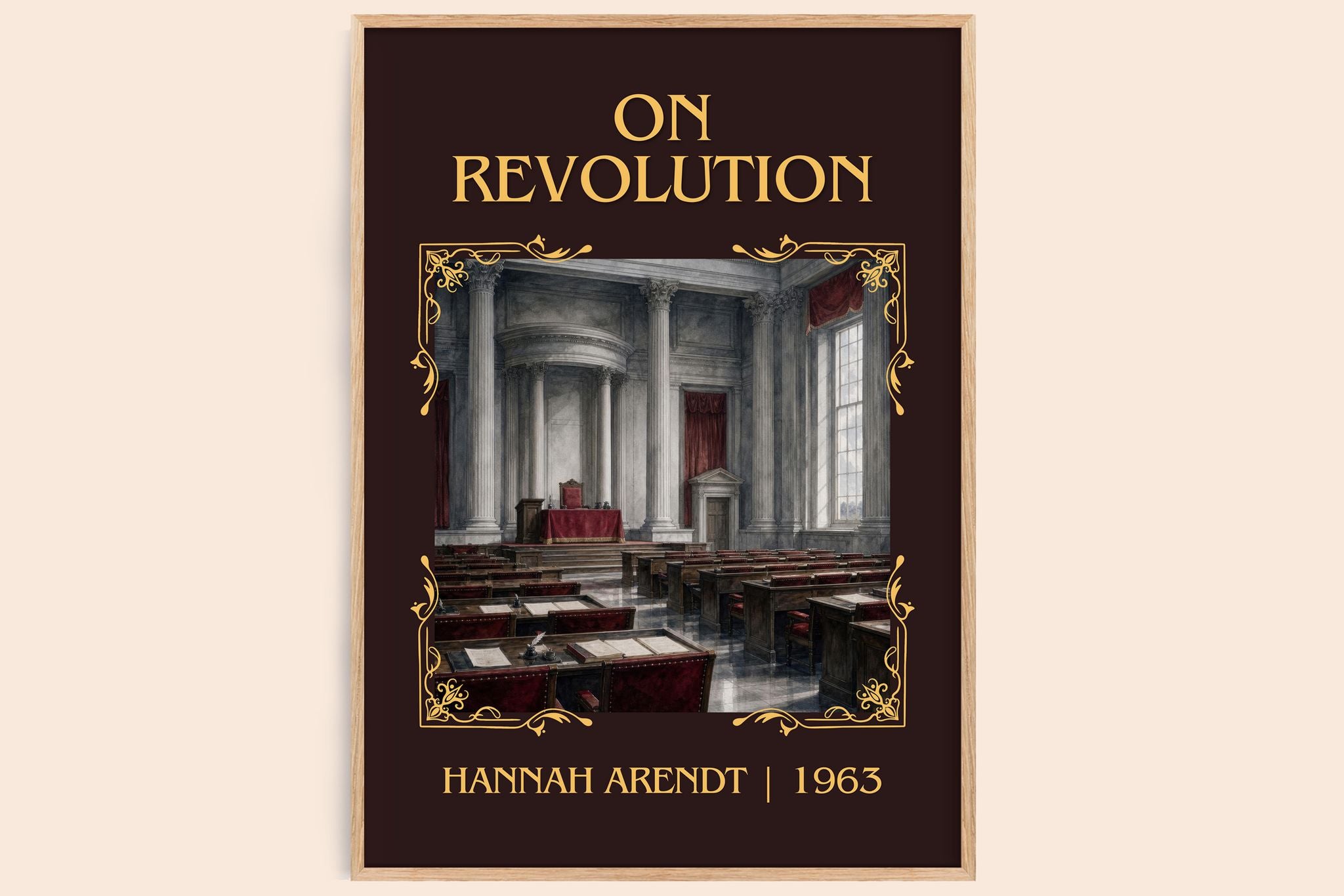 On revolution Classic Book Art Print by Hannah Arendt