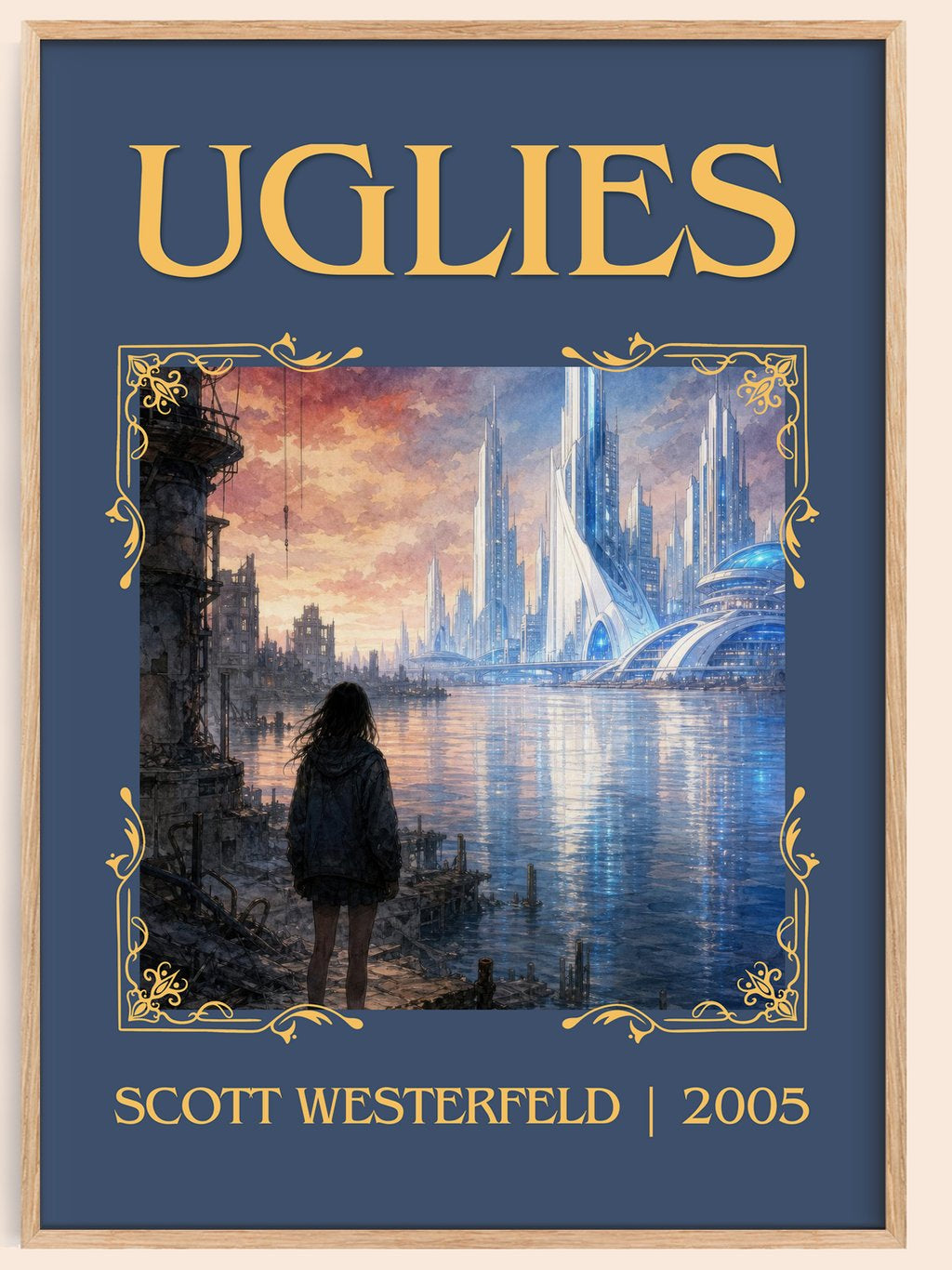 Uglies Classic Book Art Print by Scott Westerfeld – book poster