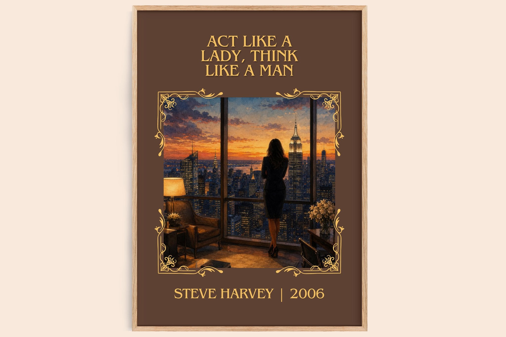 Act Like a Lady, Think Like a Man Classic Book Art Print by S. Harvey
