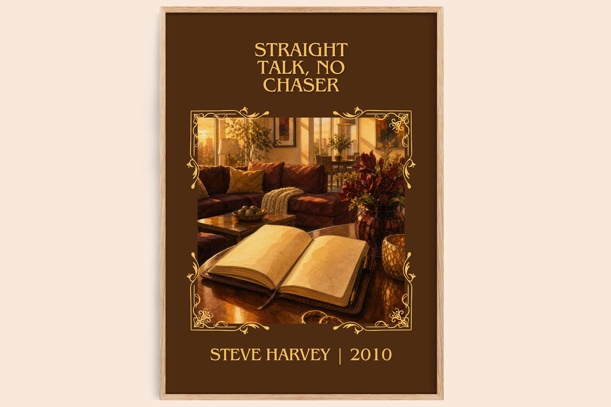 Straight Talk, No Chaser Classic Book Art Print by Steve Harvey