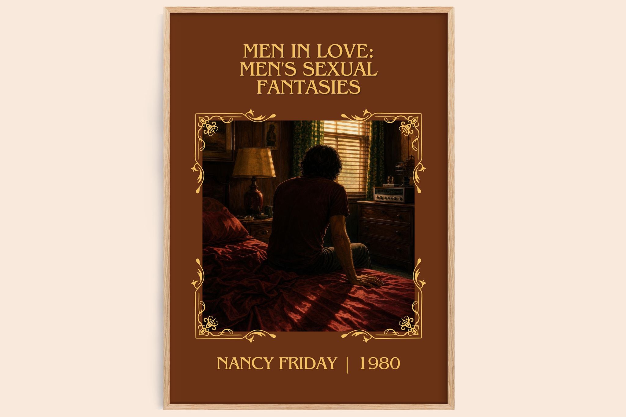 Men in Love: Men's Sexual Fantasies Classic Book Art Print by Nancy Friday