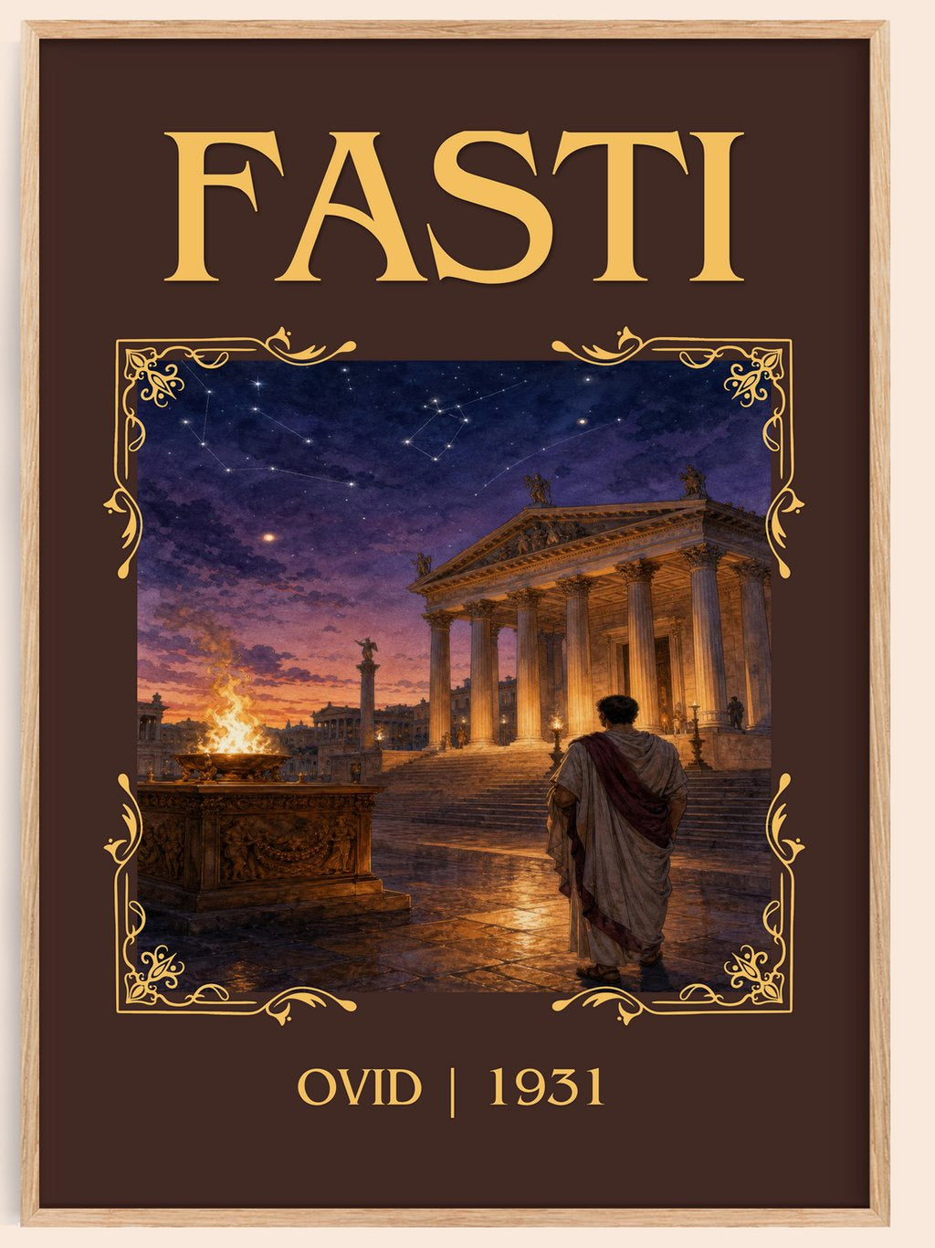 Fasti Classic Book Art Print by Ovid – book poster
