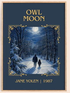 Owl Moon Classic Book Art Print by Jane Yolen – book poster
