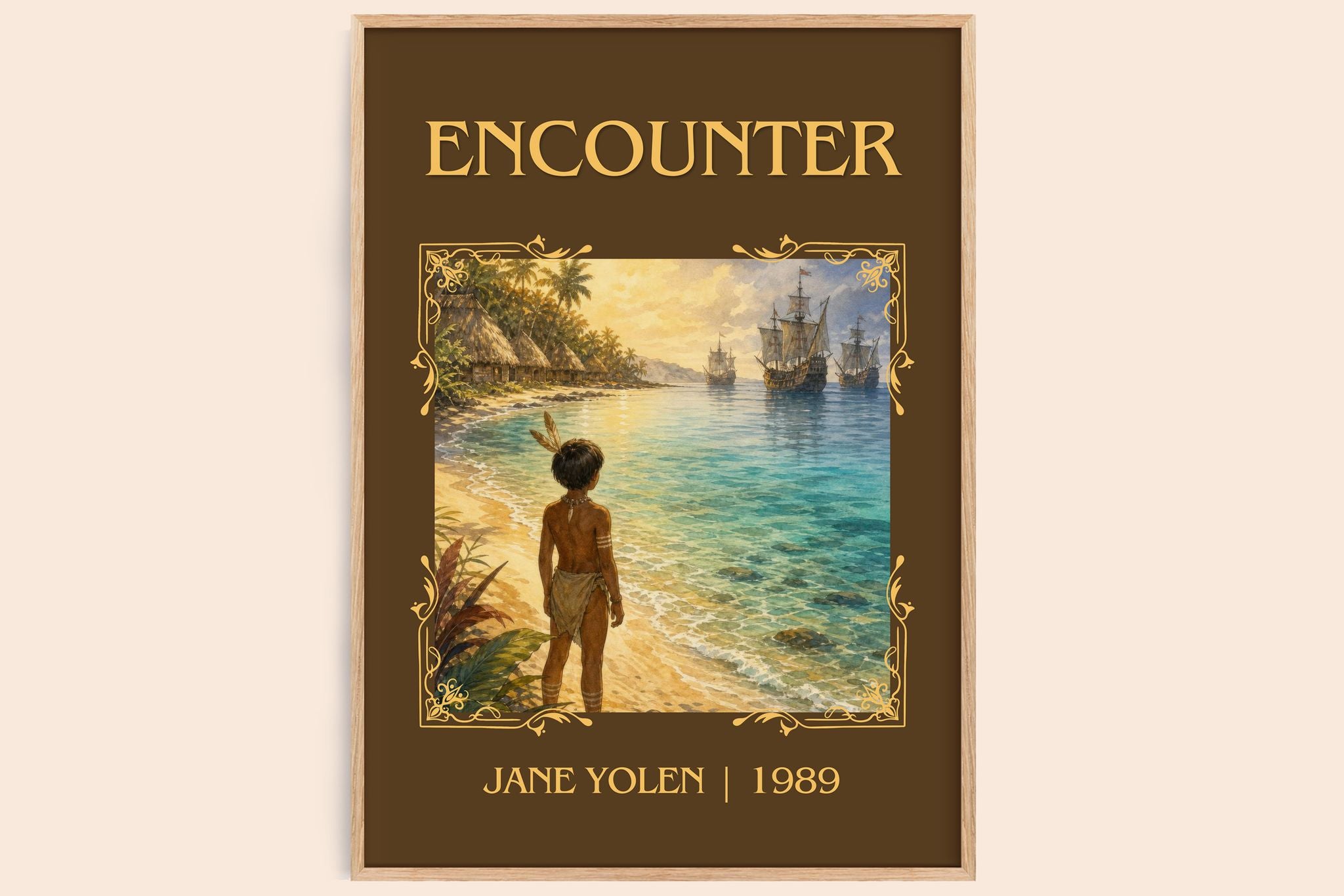 Encounter Classic Book Art Print by Jane Yolen