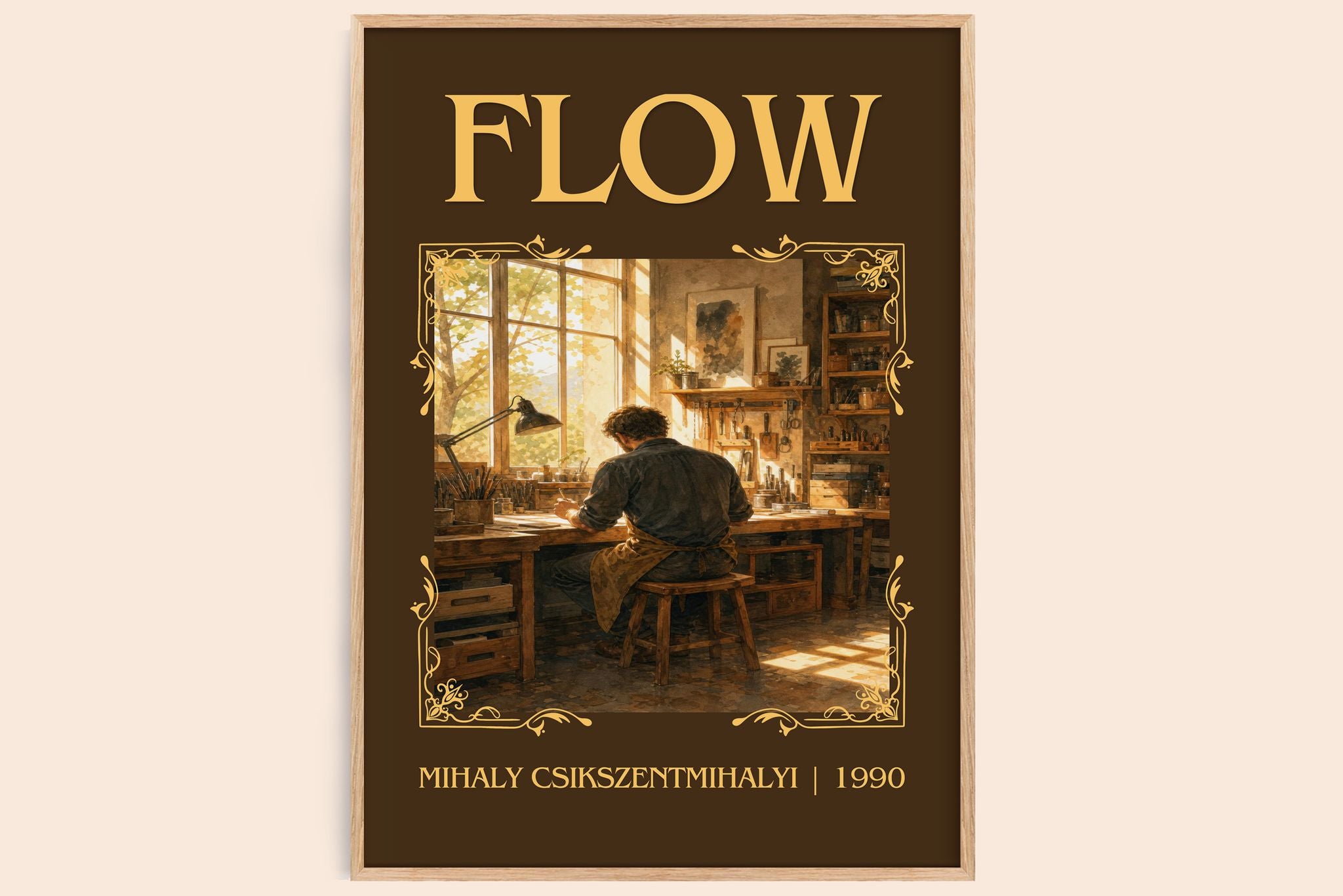 Flow Classic Book Art Print by Mihaly Csikszentmihalyi