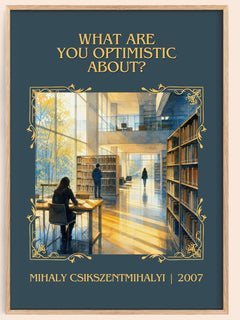 What Are You Optimistic About? Classic Book Art Print – M. – image 1