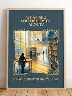 What Are You Optimistic About? Classic Book Art Print – M. – image 2