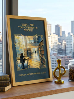 What Are You Optimistic About? Classic Book Art Print – M. – image 3