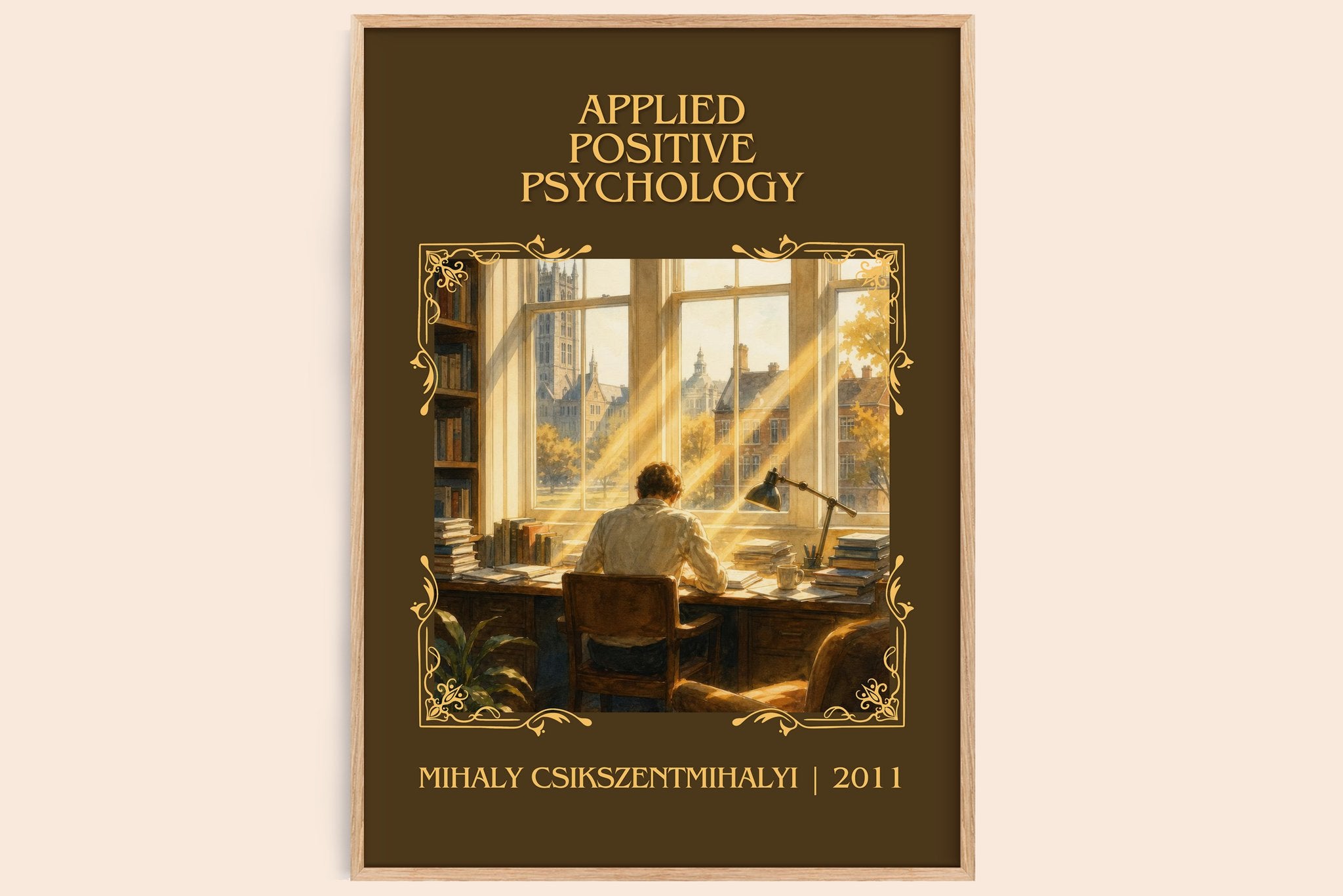 Applied positive psychology Classic Book Art Print by Mihaly Csikszentmihalyi