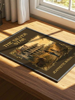 The silver star Classic Book Art Print by Jeannette Walls – print on a sunlit desk