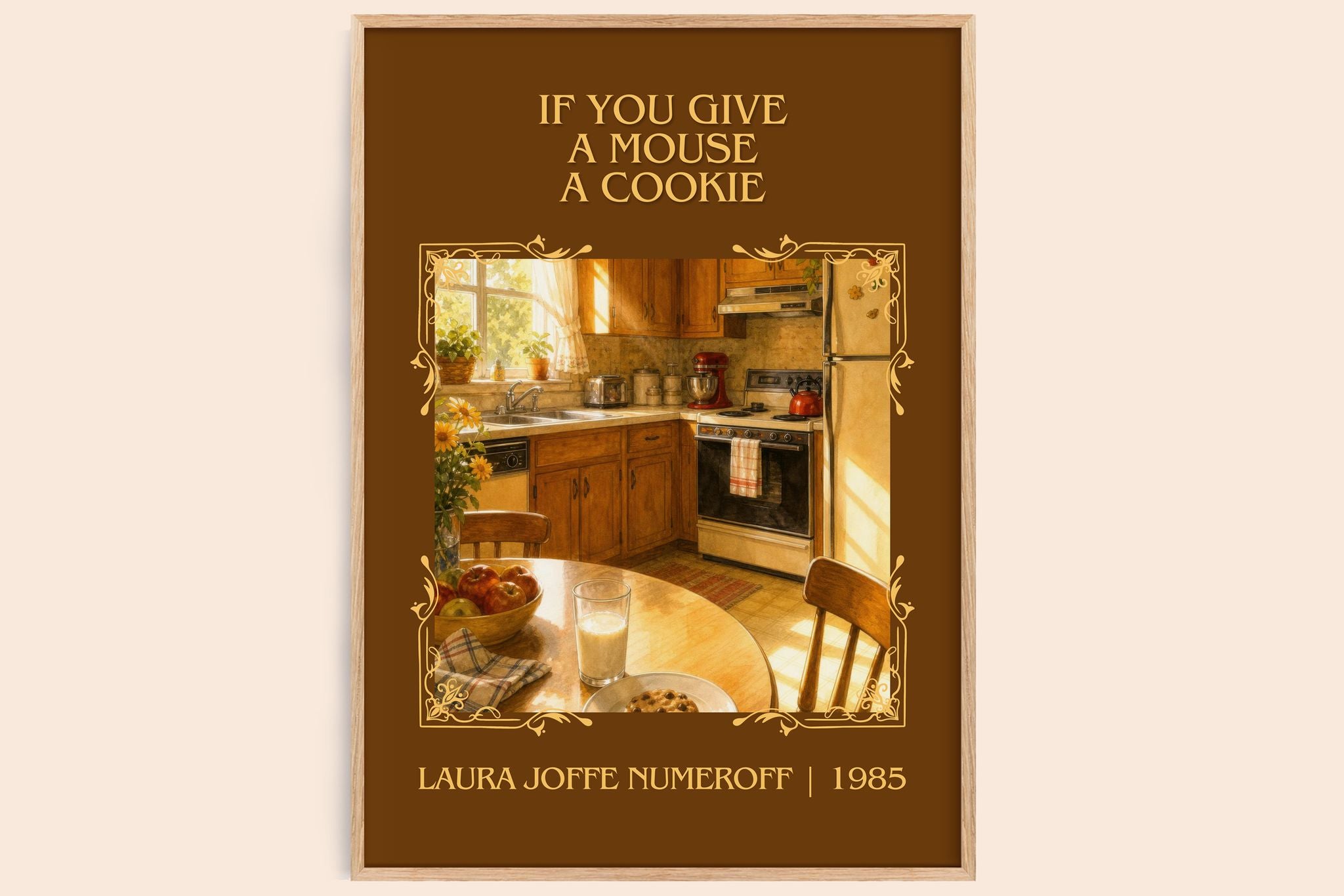 If You Give a Mouse a Cookie Classic Book Art Print by L. Numeroff