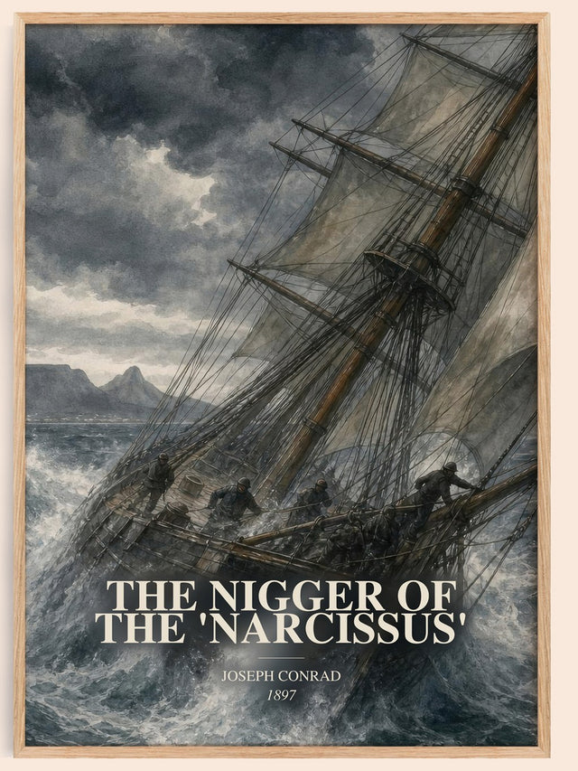 Nigger Of The 'Narcissus' Book Watercolour Illustration by J. Conrad