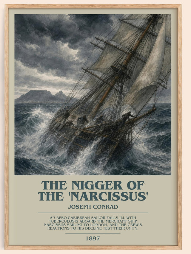 The Nigger Of The 'Narcissus' Bookish Wall Art by Joseph Conrad