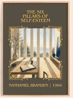 six pillars of self-esteem Classic Book Art Print by Nathaniel Branden – image 1
