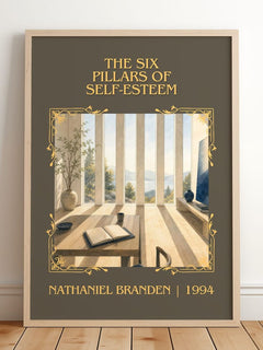 six pillars of self-esteem Classic Book Art Print by Nathaniel Branden – image 2