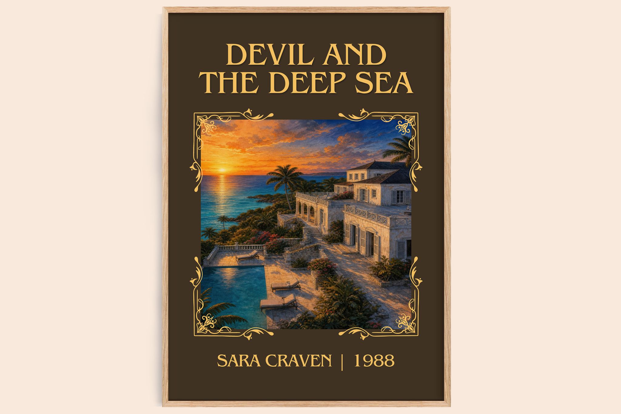 Devil and the Deep Sea Classic Book Art Print by Sara Craven