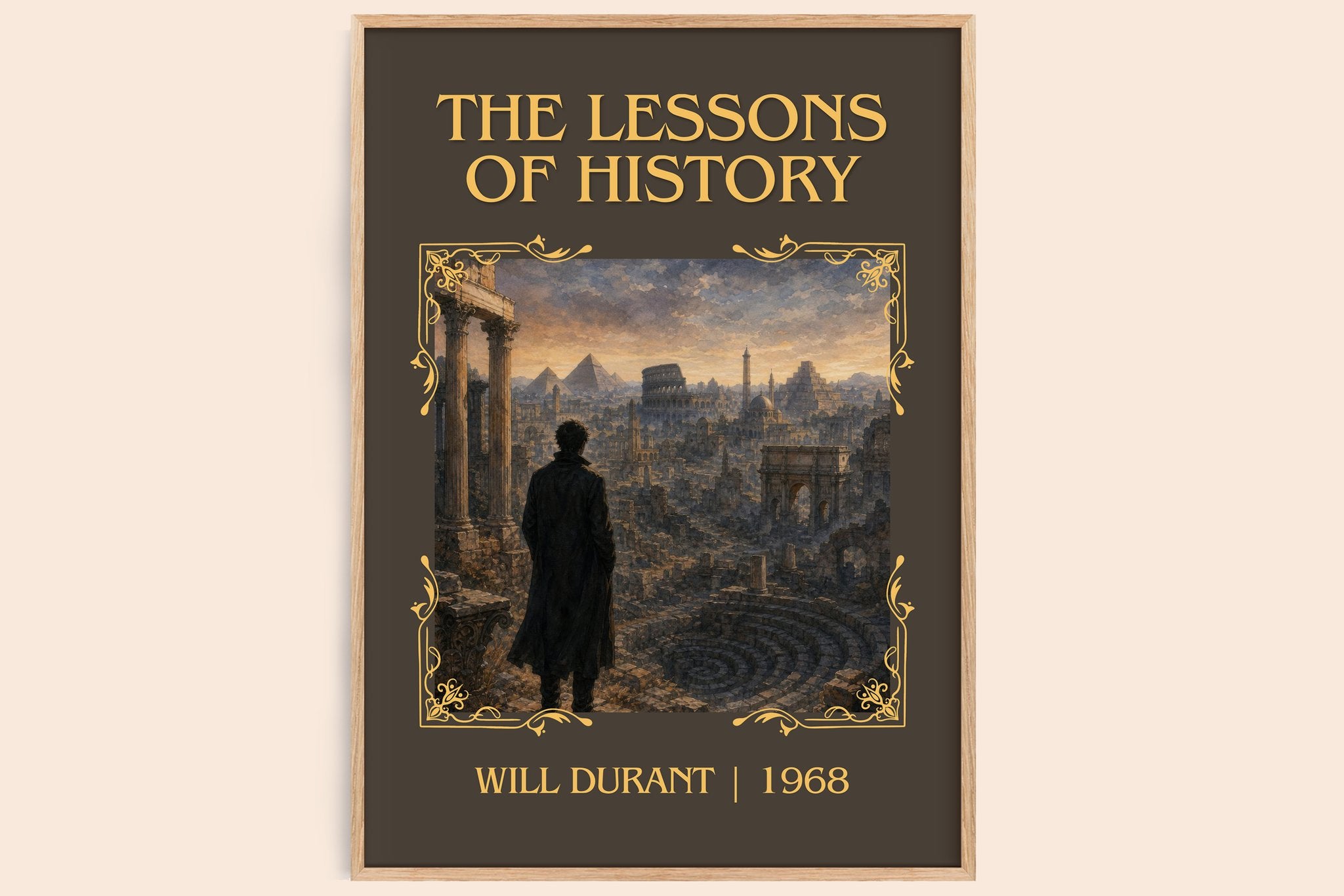 The Lessons of History Classic Book Art Print by Will Durant