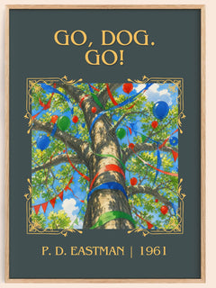 Go, Dog. Go! Classic Book Art Print by P. D. Eastman – book poster