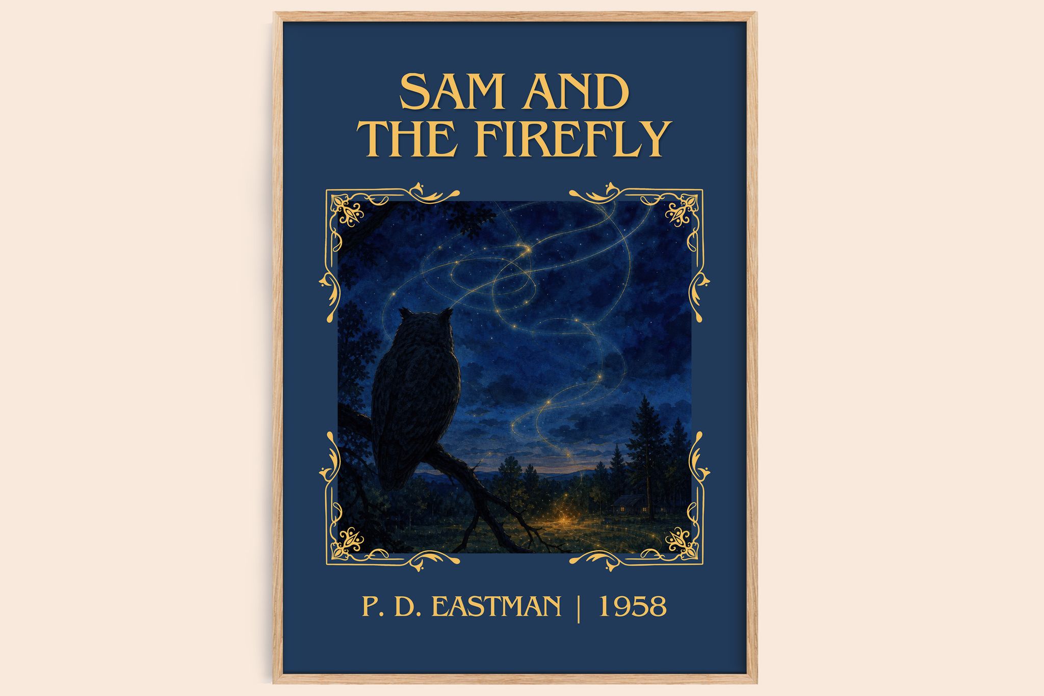 Sam and the Firefly Classic Book Art Print by P. D. Eastman