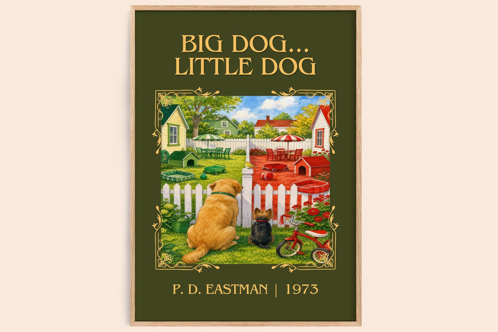Big Dog... Little Dog Classic Book Art Print by P. D. Eastman