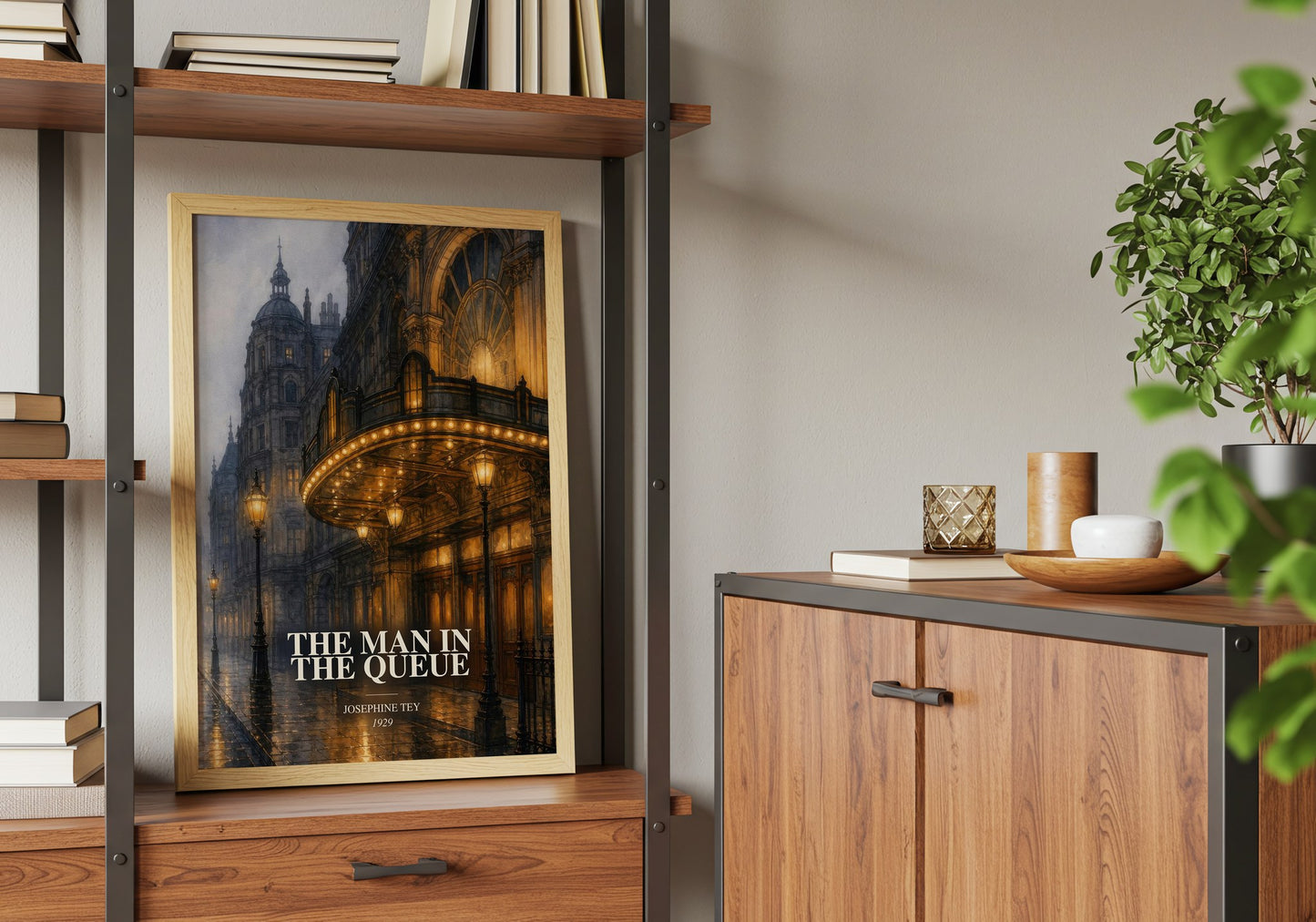 The Man In The Queue book watercolour illustration paper finish options – matte satin gloss