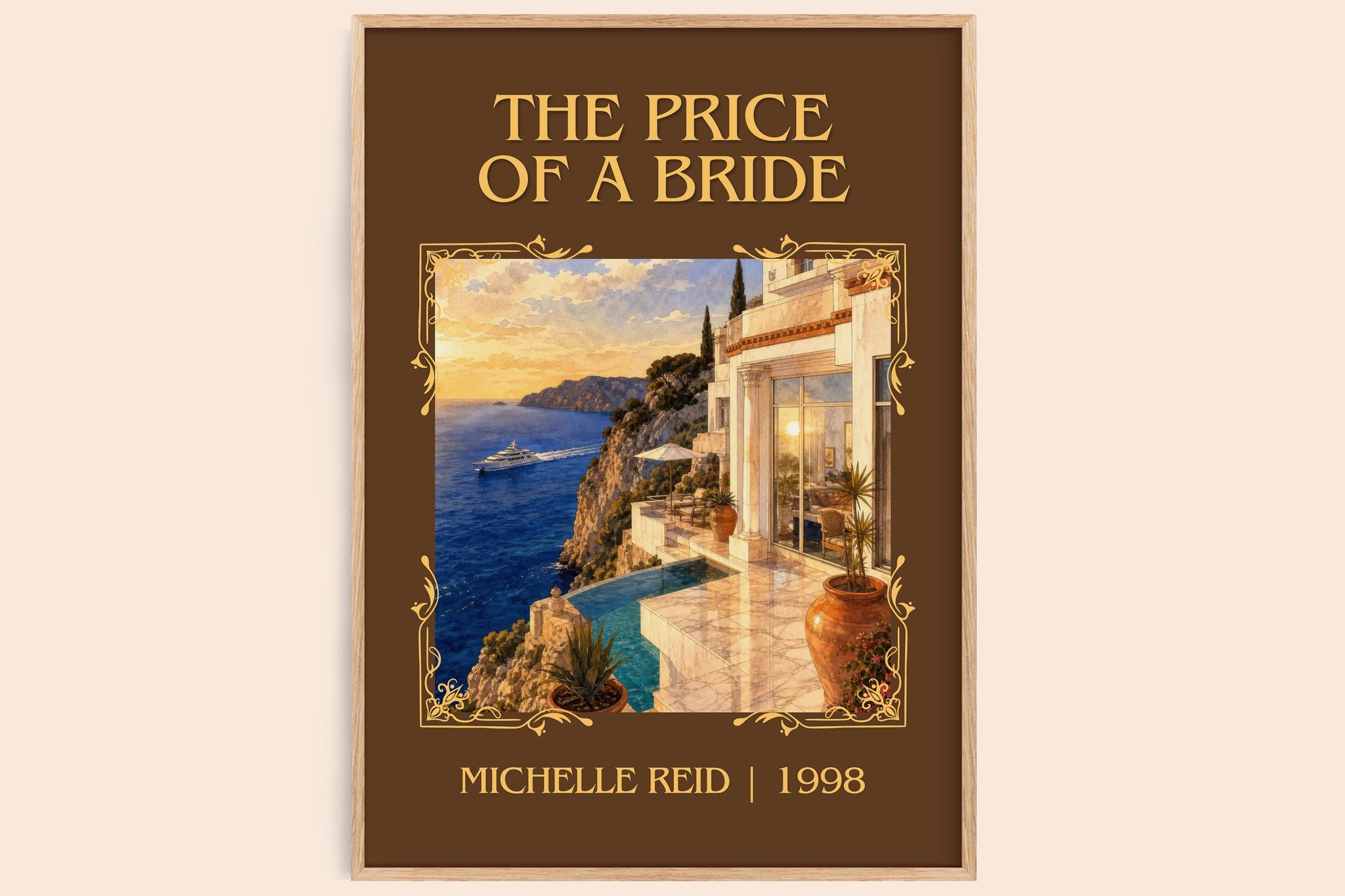 The Price of a Bride Classic Book Art Print by Michelle Reid