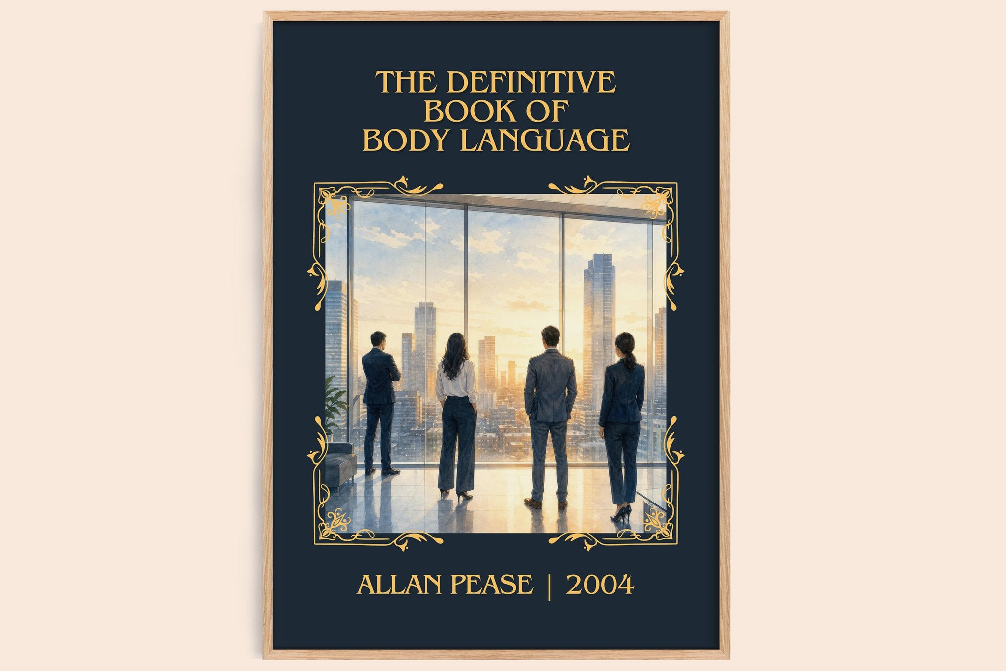 Definitive Book of Body Language Classic Book Art Print by Allan Pease