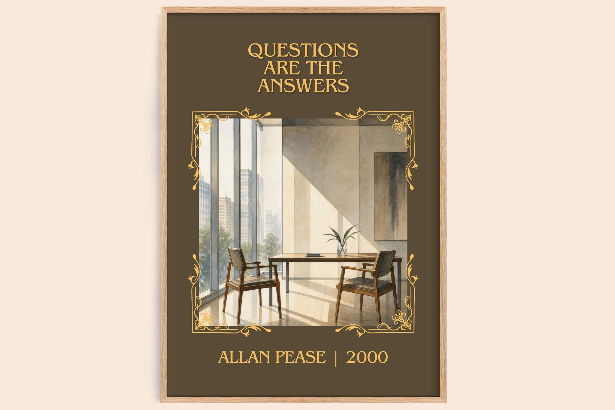 Questions Are the Answers Classic Book Art Print by Allan Pease