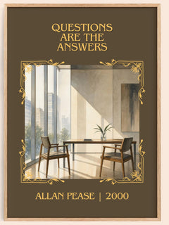 Questions Are the Answers Classic Book Art Print by Allan Pease – book poster