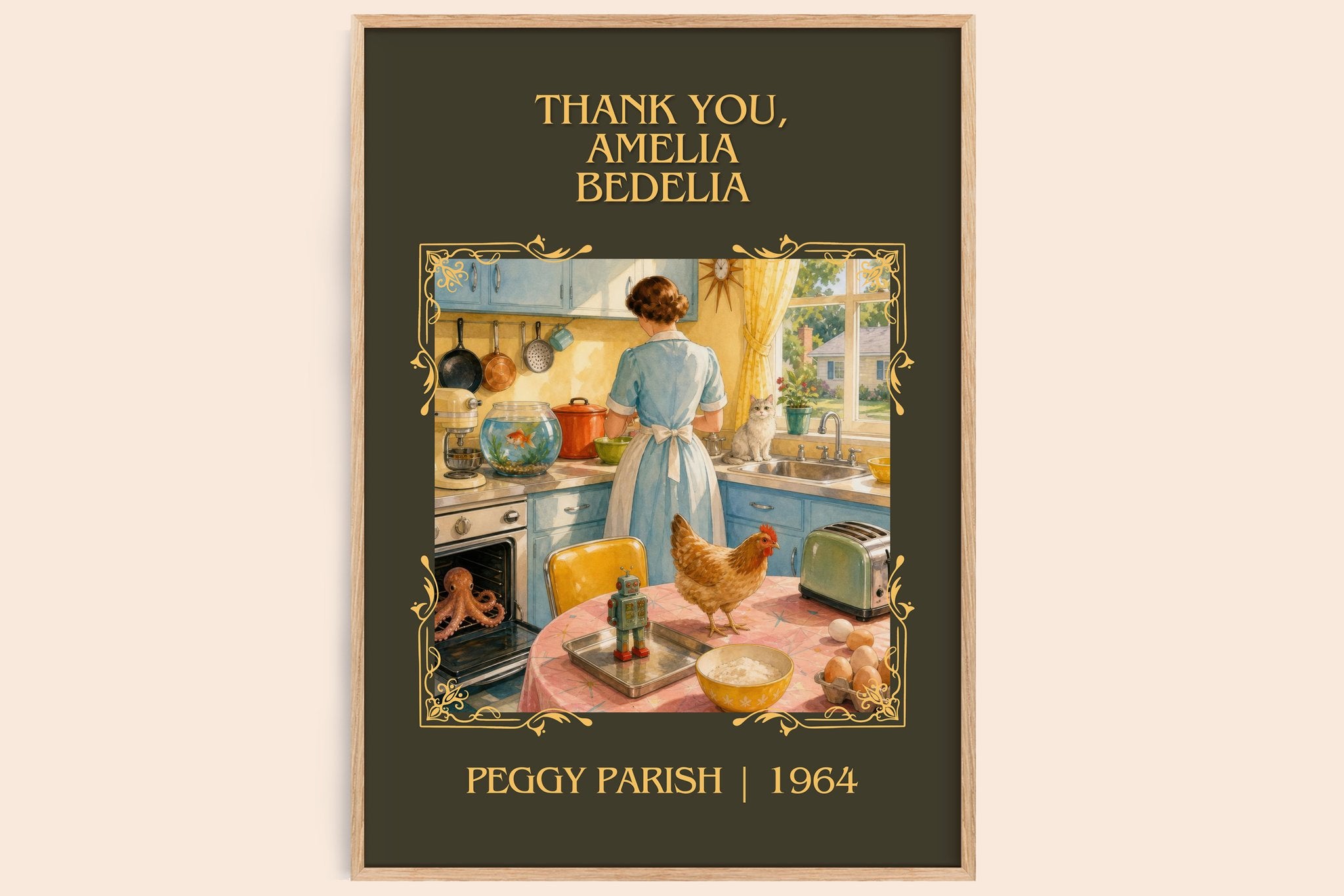 Thank You, Amelia Bedelia Classic Book Art Print by Peggy Parish